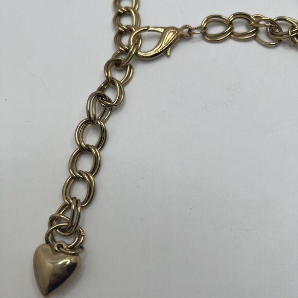 Lightweight Draped Gold Tone Metal Chain Link Clip 44”Belt - Picture 3 of 4